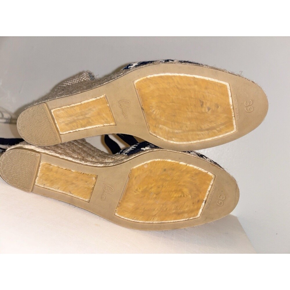 Castaner Blue And White Wedge Espadrilles Size 39 - Picture 5 of 7